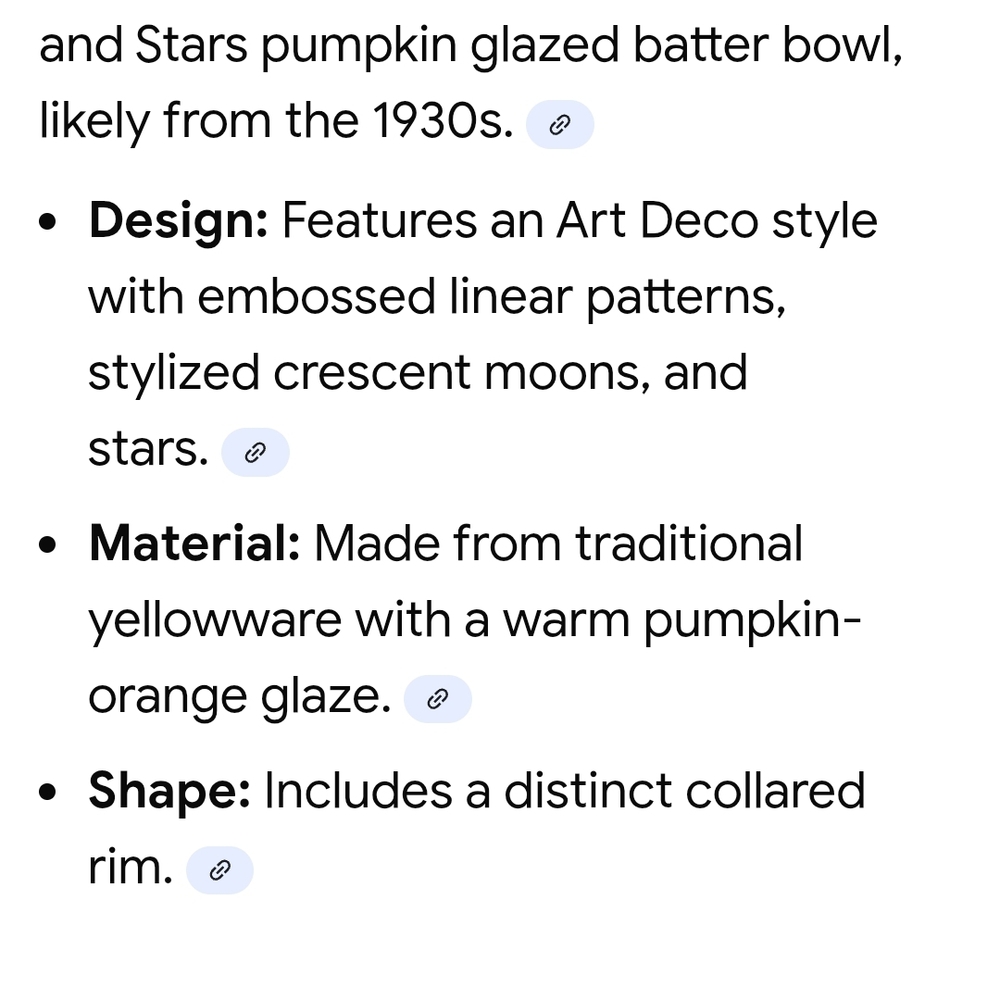 Vintage Watt Pottery, Moon & Stars, Ceramic Mixing Bowl, #9 - Pumpkin Glaze - Picture 5 of 5